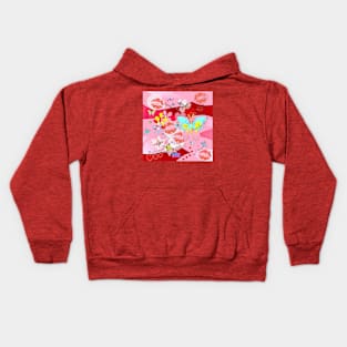 Butterflies and Kisses Kids Hoodie